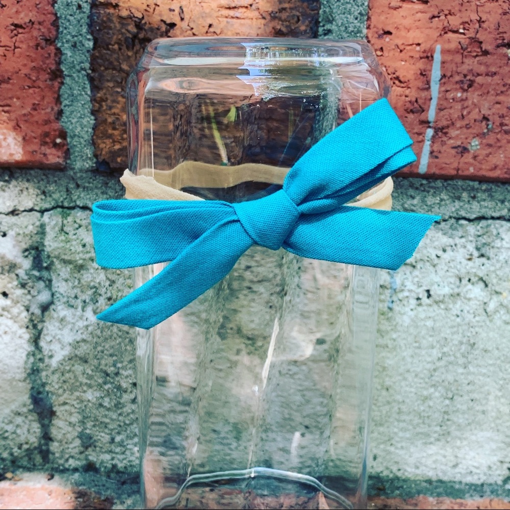 Turquoise School Girl Bow